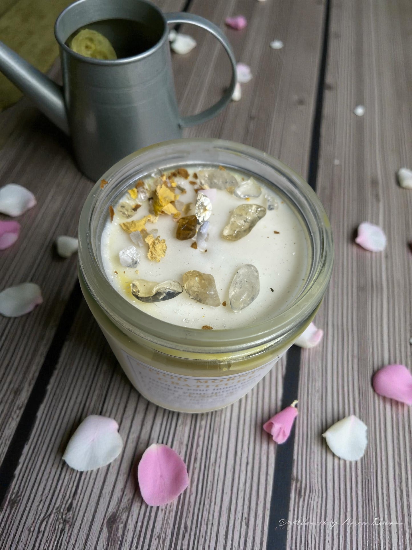 Good Morning Gratitude – Handcrafted Candle for Joy, Awareness & Positive Energy (8 oz or 4 oz)