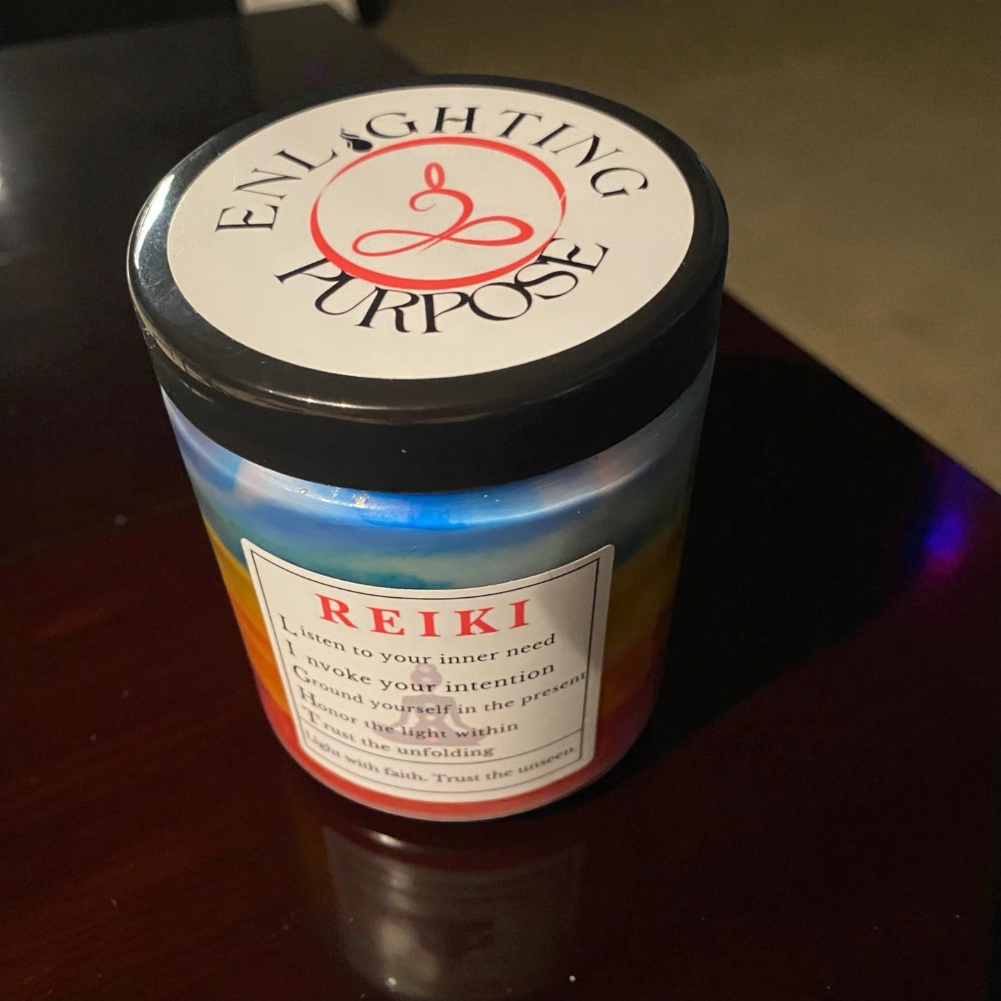 Reiki Candle – Energy Alignment for Practitioners & Self-Care (8 oz Premium Candle)