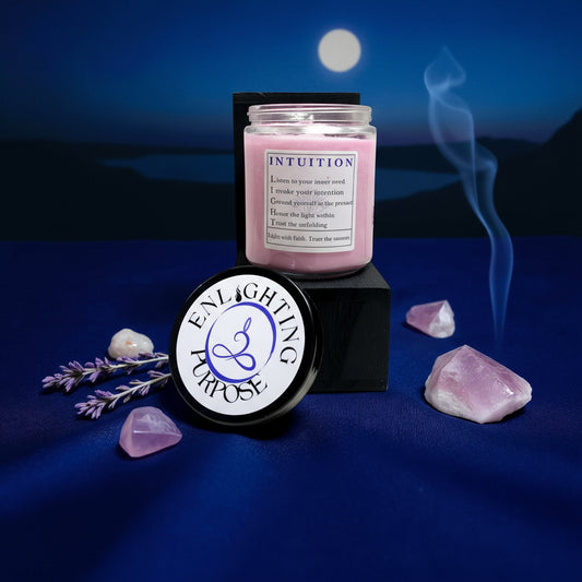 Intuition Candle – Inner Wisdom & Third Eye Awakening (4 oz / 8 oz)