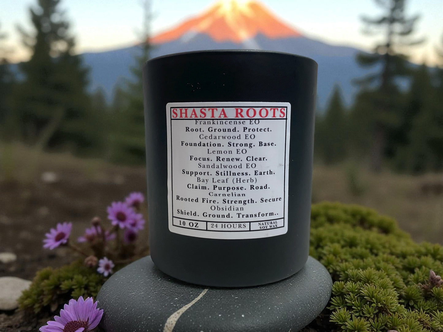 Shasta Root Candle – Premium Collection- Grounding and Root Chakra Connection