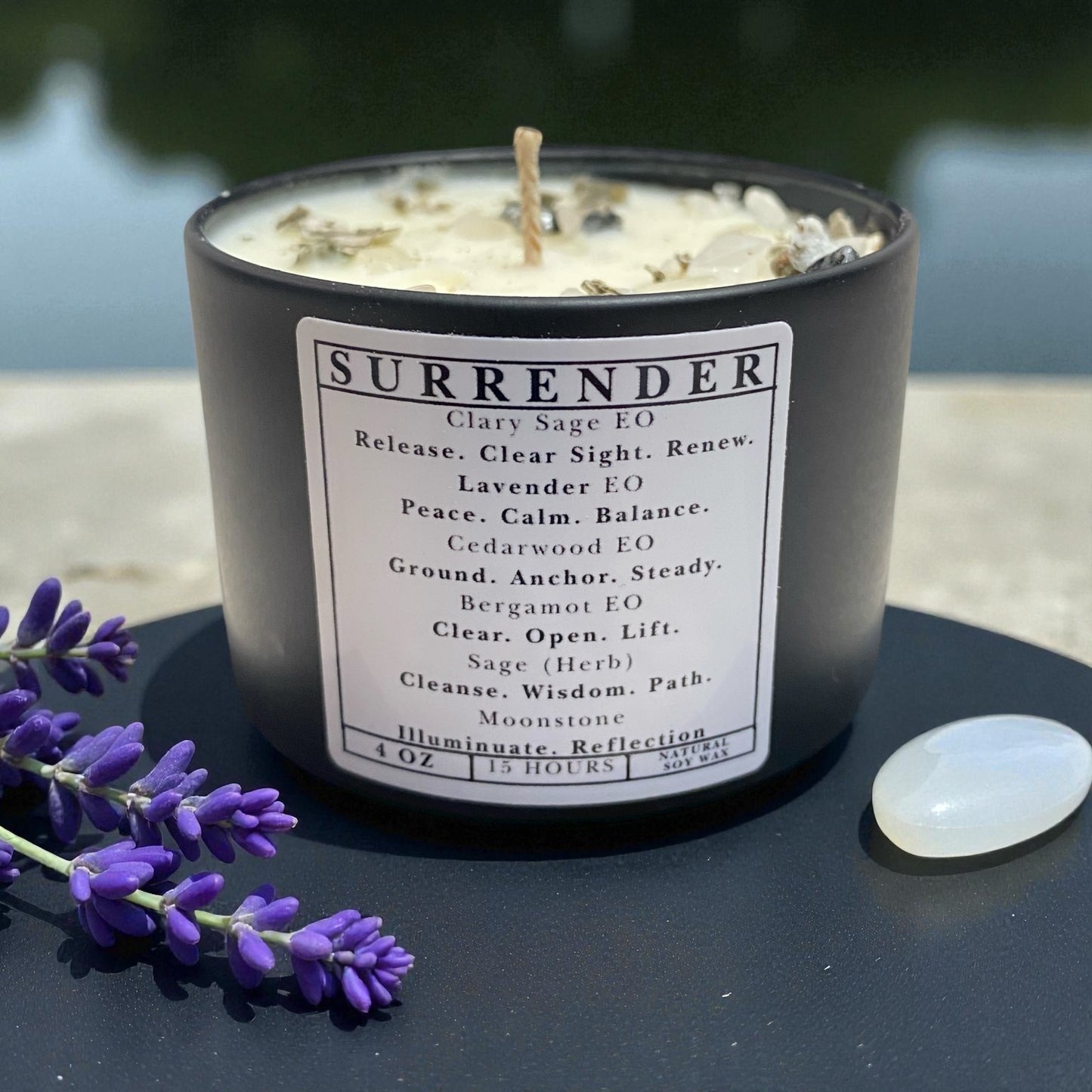 Surrender Candle – Full Moon Release & Emotional Clarity (4 oz)