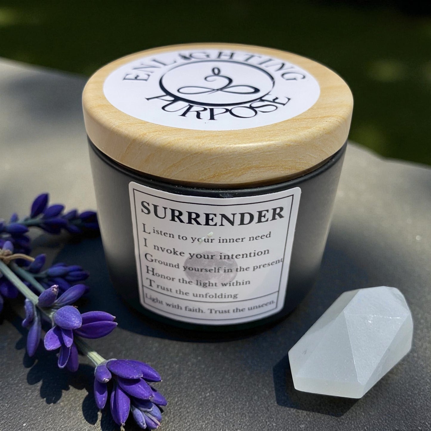 Surrender Candle – Full Moon Release & Emotional Clarity (4 oz)