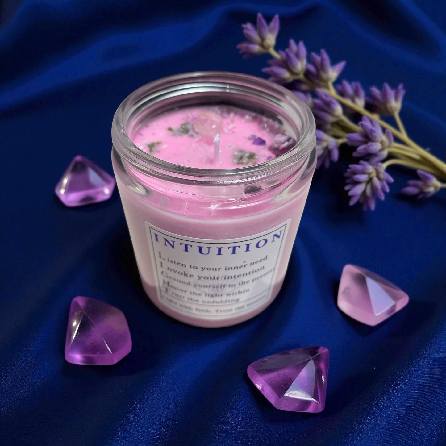 Intuition Candle – Inner Wisdom & Third Eye Awakening (4 oz / 8 oz)